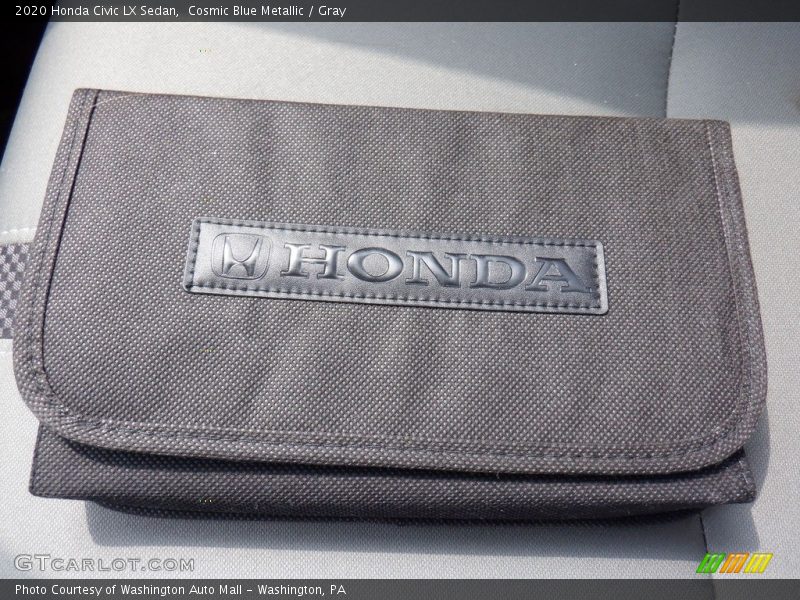 Cosmic Blue Metallic / Gray 2020 Honda Civic LX Sedan