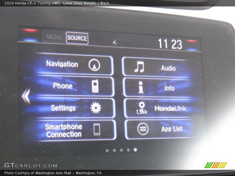 Lunar Silver Metallic / Black 2020 Honda CR-V Touring AWD