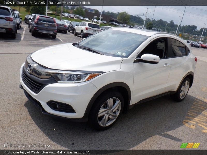 Platinum White Pearl / Black 2020 Honda HR-V EX AWD