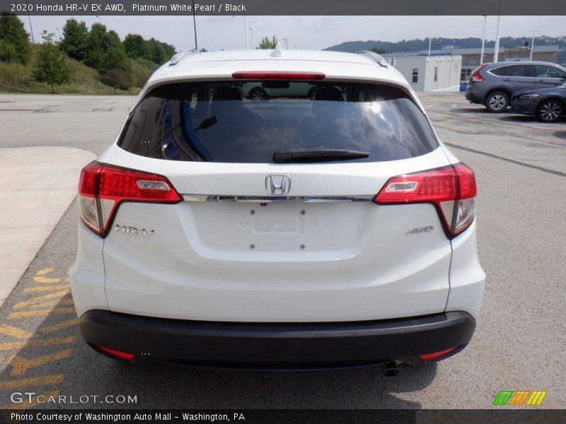 Platinum White Pearl / Black 2020 Honda HR-V EX AWD
