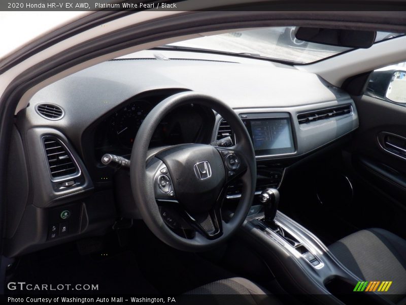Platinum White Pearl / Black 2020 Honda HR-V EX AWD