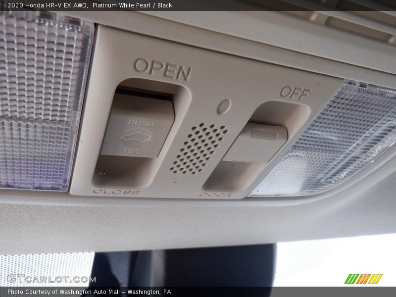 Platinum White Pearl / Black 2020 Honda HR-V EX AWD