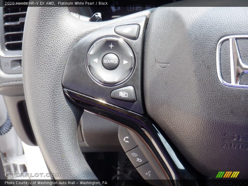 Platinum White Pearl / Black 2020 Honda HR-V EX AWD