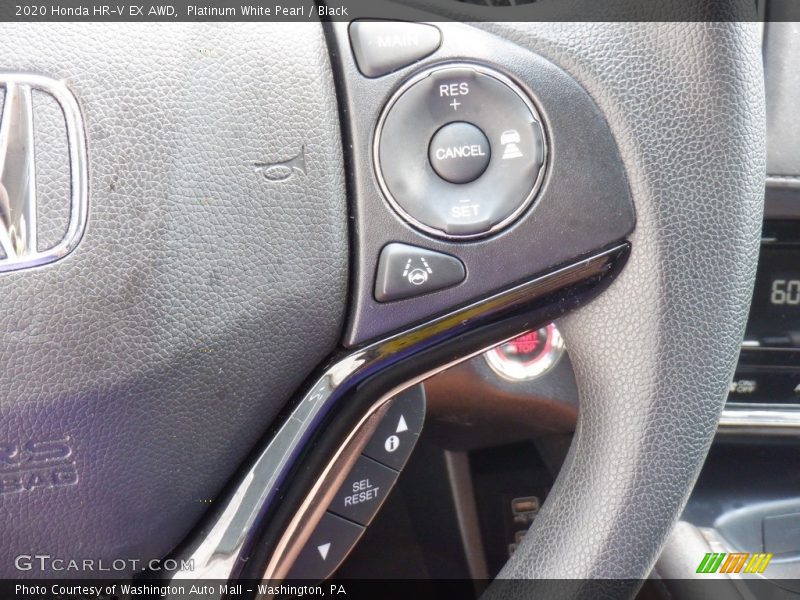 Platinum White Pearl / Black 2020 Honda HR-V EX AWD