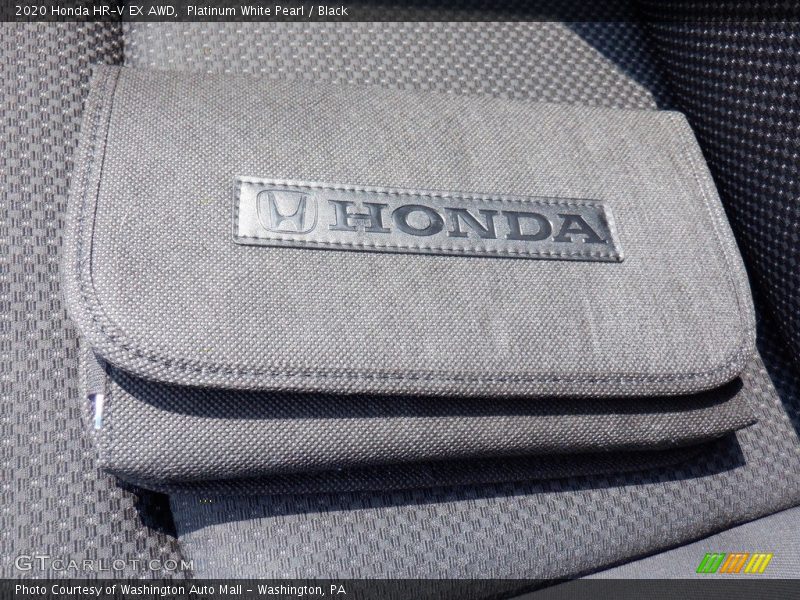 Platinum White Pearl / Black 2020 Honda HR-V EX AWD