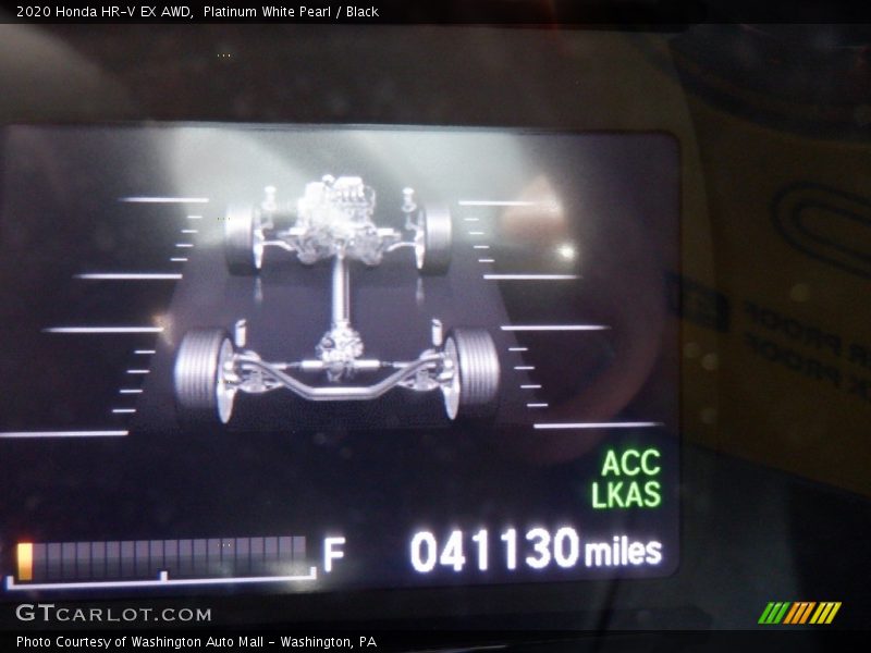 Platinum White Pearl / Black 2020 Honda HR-V EX AWD