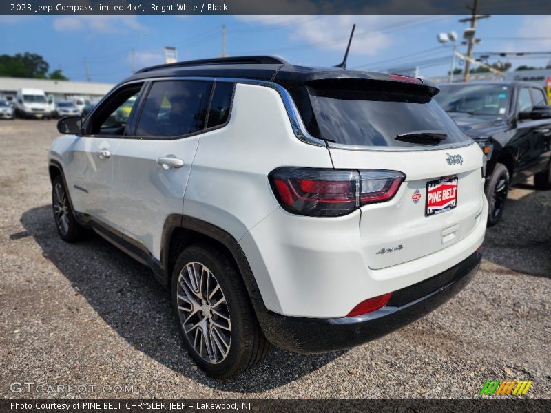 Bright White / Black 2023 Jeep Compass Limited 4x4