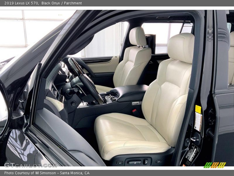 Front Seat of 2019 LX 570