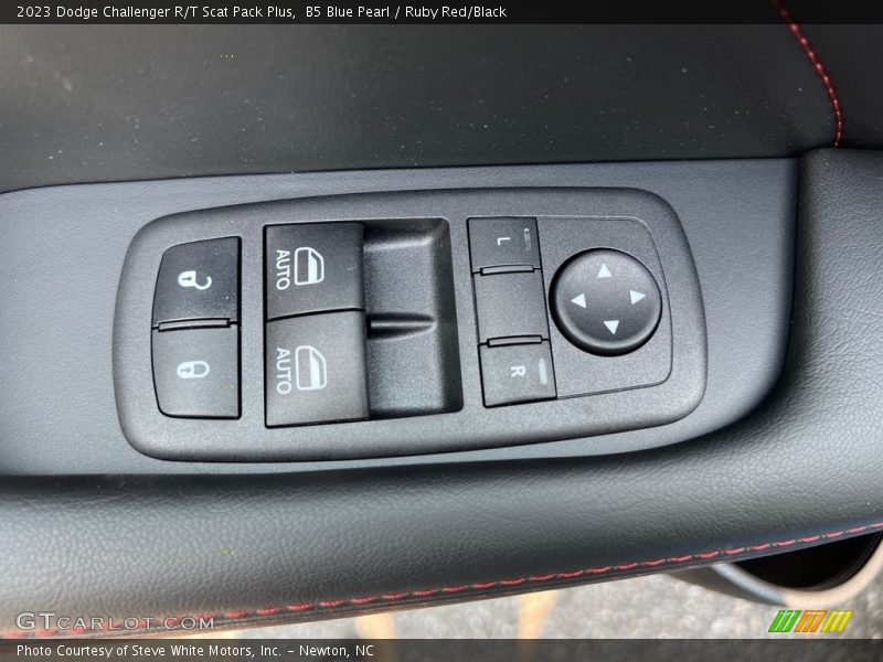 B5 Blue Pearl / Ruby Red/Black 2023 Dodge Challenger R/T Scat Pack Plus