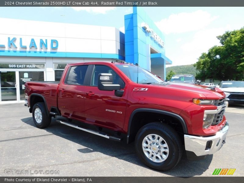 Radiant Red Tintcoat / Jet Black 2024 Chevrolet Silverado 2500HD LT Crew Cab 4x4