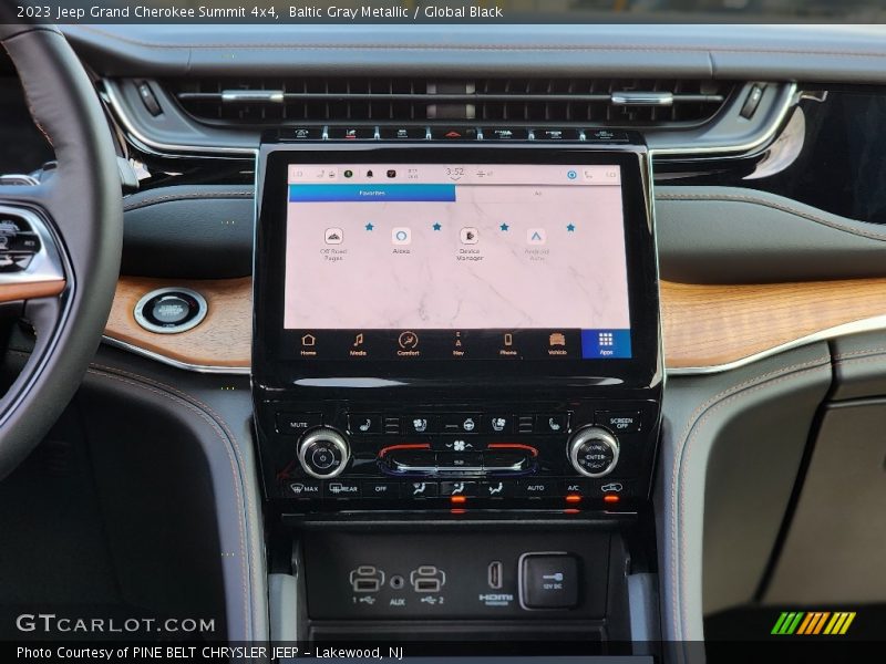 Controls of 2023 Grand Cherokee Summit 4x4