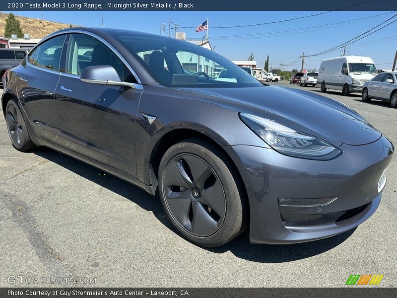 Midnight Silver Metallic / Black 2020 Tesla Model 3 Long Range