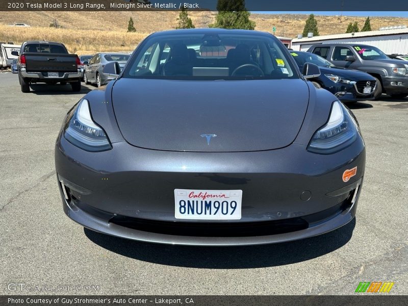 Midnight Silver Metallic / Black 2020 Tesla Model 3 Long Range