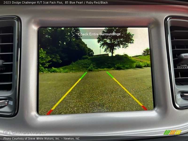 B5 Blue Pearl / Ruby Red/Black 2023 Dodge Challenger R/T Scat Pack Plus