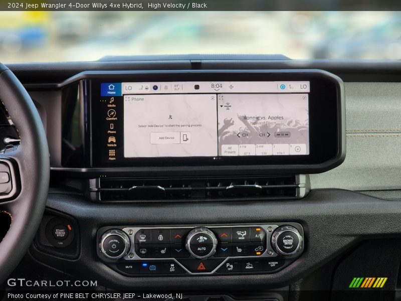 Controls of 2024 Wrangler 4-Door Willys 4xe Hybrid