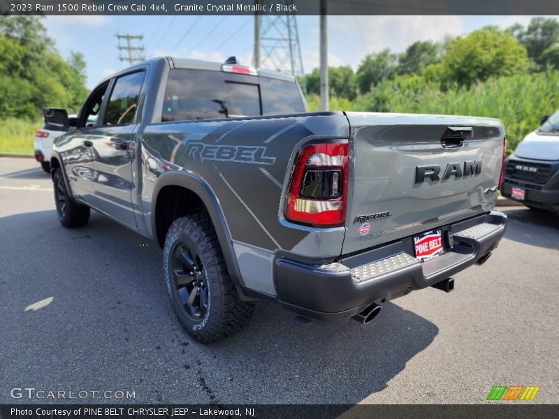 Granite Crystal Metallic / Black 2023 Ram 1500 Rebel Crew Cab 4x4