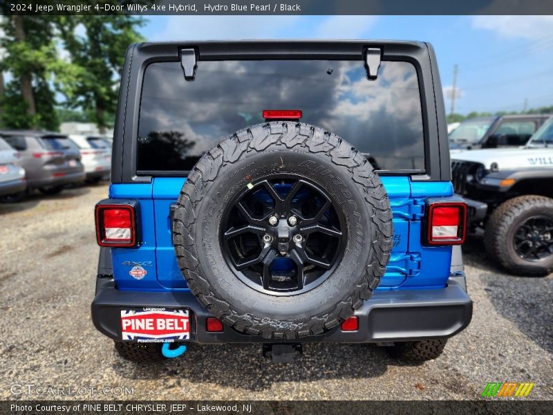 Hydro Blue Pearl / Black 2024 Jeep Wrangler 4-Door Willys 4xe Hybrid