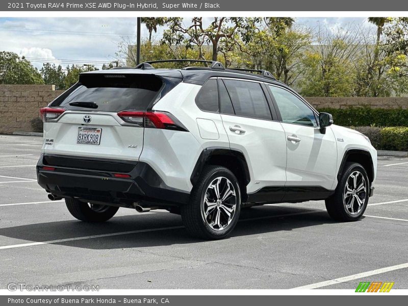 Super White / Black 2021 Toyota RAV4 Prime XSE AWD Plug-In Hybrid