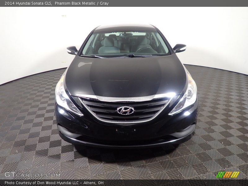 Phantom Black Metallic / Gray 2014 Hyundai Sonata GLS