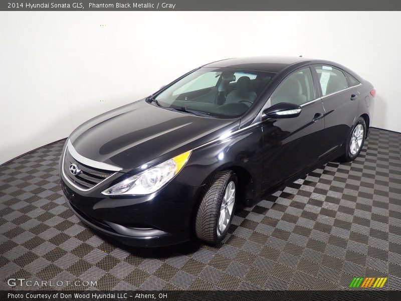 Phantom Black Metallic / Gray 2014 Hyundai Sonata GLS