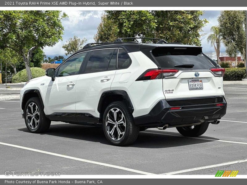Super White / Black 2021 Toyota RAV4 Prime XSE AWD Plug-In Hybrid