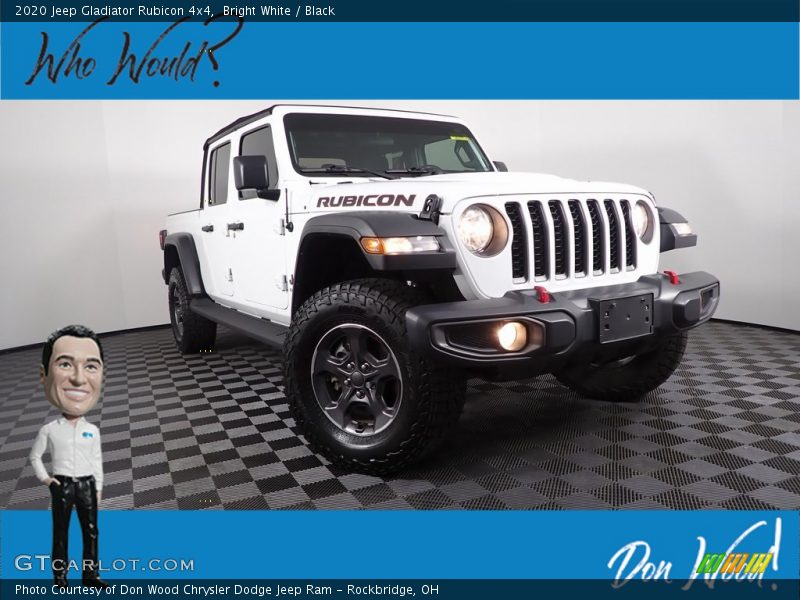 Bright White / Black 2020 Jeep Gladiator Rubicon 4x4