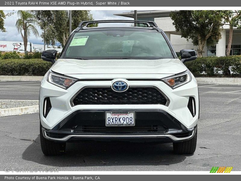 Super White / Black 2021 Toyota RAV4 Prime XSE AWD Plug-In Hybrid
