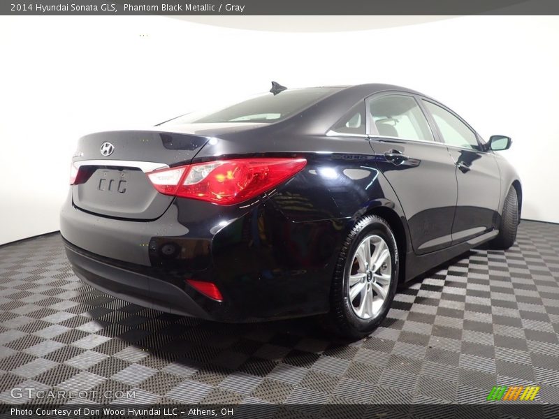 Phantom Black Metallic / Gray 2014 Hyundai Sonata GLS