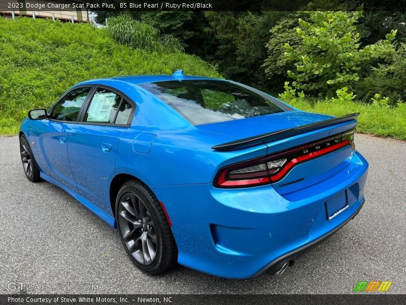 B5 Blue Pearl / Ruby Red/Black 2023 Dodge Charger Scat Pack Plus