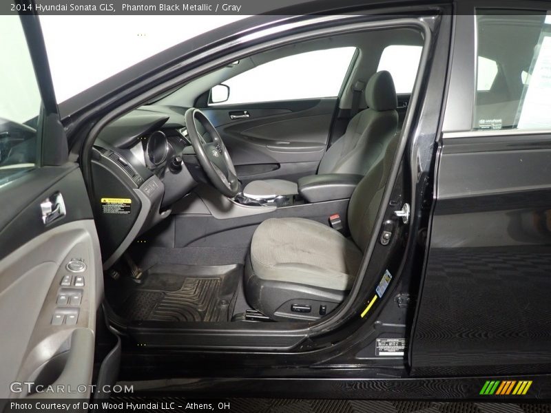 Phantom Black Metallic / Gray 2014 Hyundai Sonata GLS