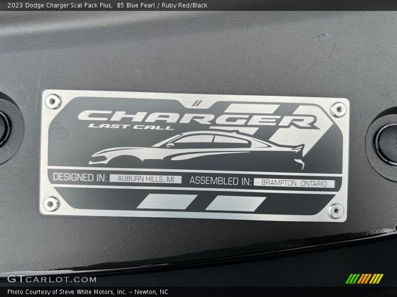 B5 Blue Pearl / Ruby Red/Black 2023 Dodge Charger Scat Pack Plus
