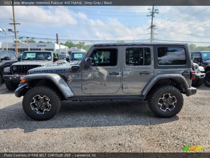 Sting-Gray / Black 2023 Jeep Wrangler Unlimited Rubicon 4XE Hybrid