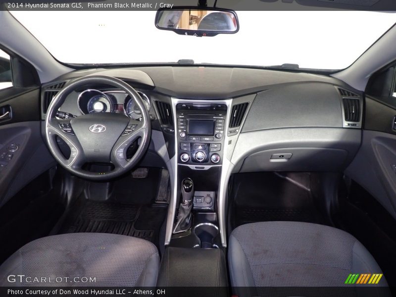 Phantom Black Metallic / Gray 2014 Hyundai Sonata GLS