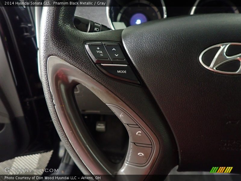 Phantom Black Metallic / Gray 2014 Hyundai Sonata GLS