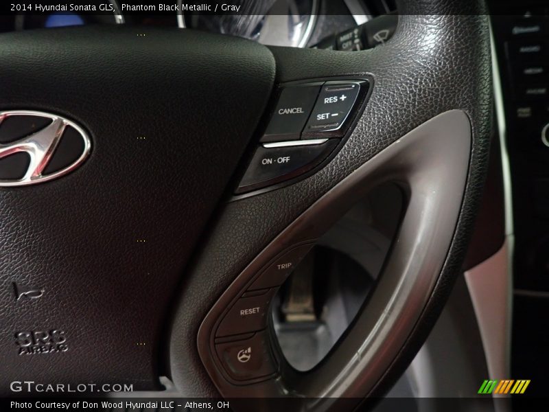 Phantom Black Metallic / Gray 2014 Hyundai Sonata GLS