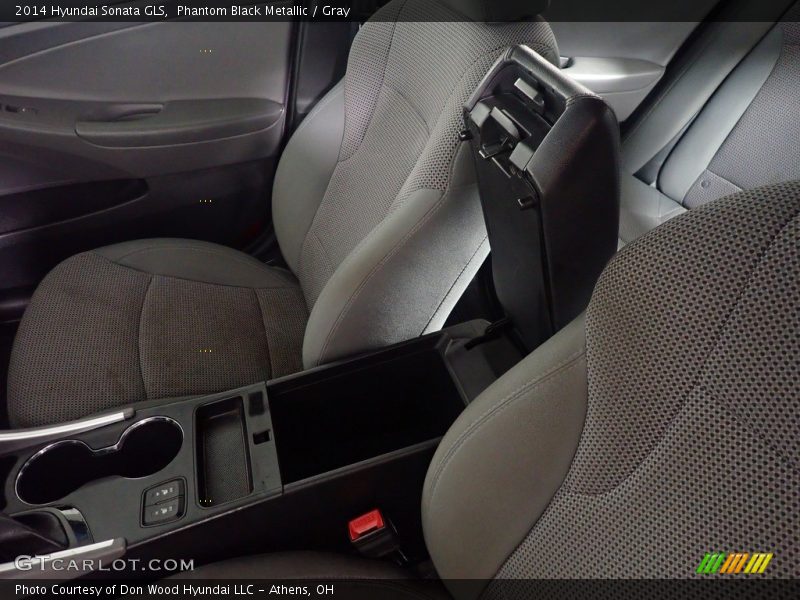 Phantom Black Metallic / Gray 2014 Hyundai Sonata GLS