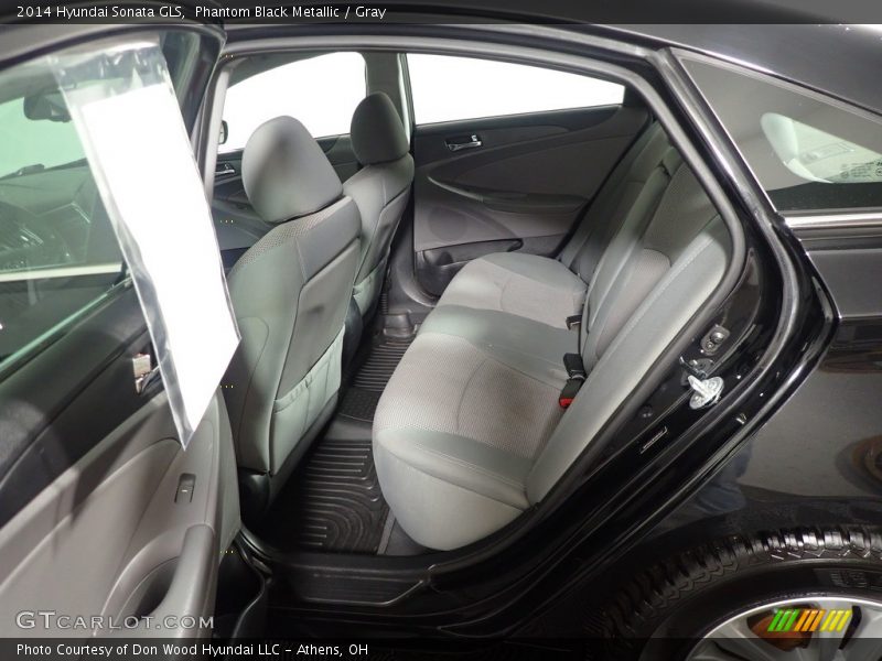 Phantom Black Metallic / Gray 2014 Hyundai Sonata GLS