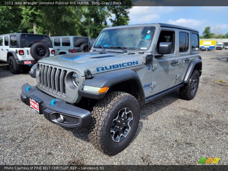 Sting-Gray / Black 2023 Jeep Wrangler Unlimited Rubicon 4XE Hybrid