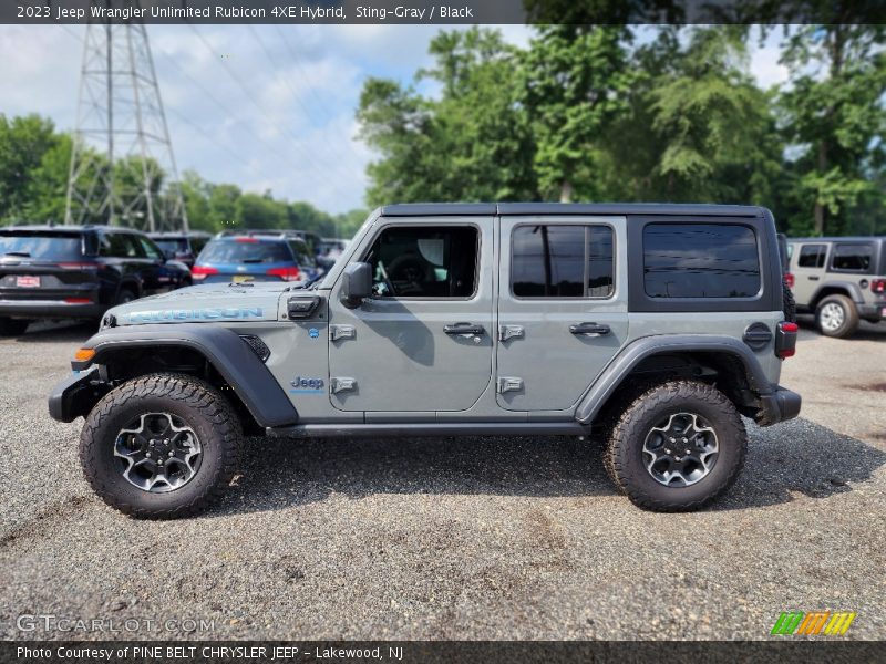 Sting-Gray / Black 2023 Jeep Wrangler Unlimited Rubicon 4XE Hybrid