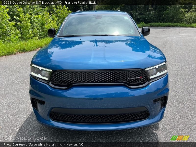Frostbite Pearl / Black 2023 Dodge Durango SXT Blacktop AWD