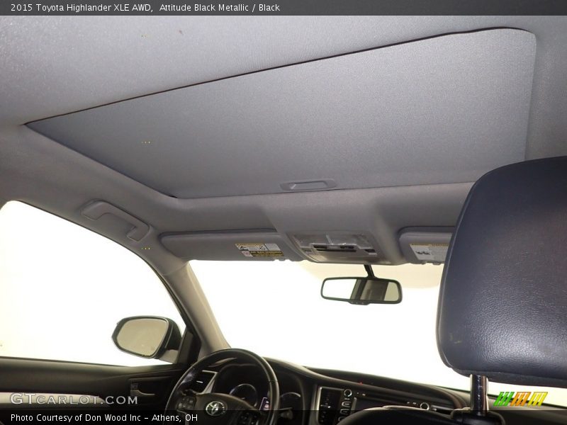 Attitude Black Metallic / Black 2015 Toyota Highlander XLE AWD