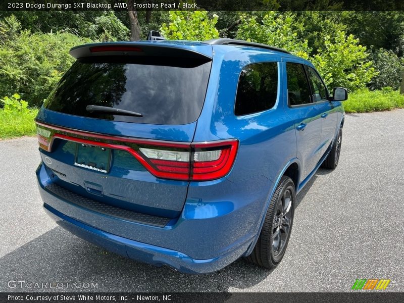 Frostbite Pearl / Black 2023 Dodge Durango SXT Blacktop AWD