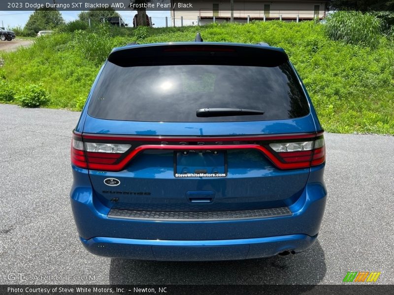 Frostbite Pearl / Black 2023 Dodge Durango SXT Blacktop AWD