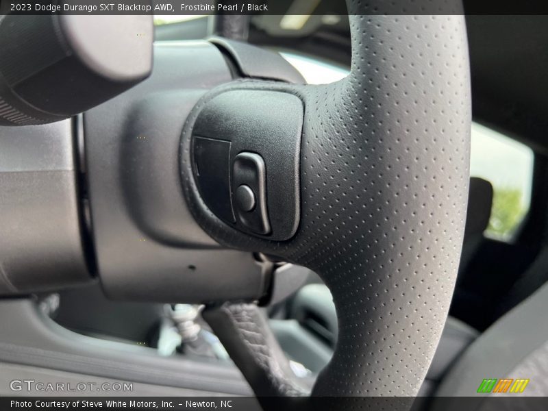 Frostbite Pearl / Black 2023 Dodge Durango SXT Blacktop AWD