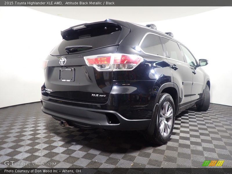 Attitude Black Metallic / Black 2015 Toyota Highlander XLE AWD