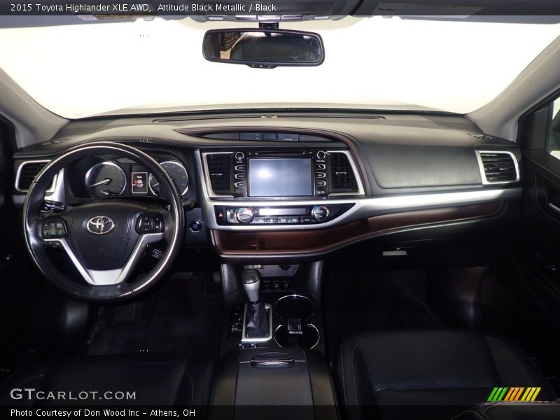 Attitude Black Metallic / Black 2015 Toyota Highlander XLE AWD