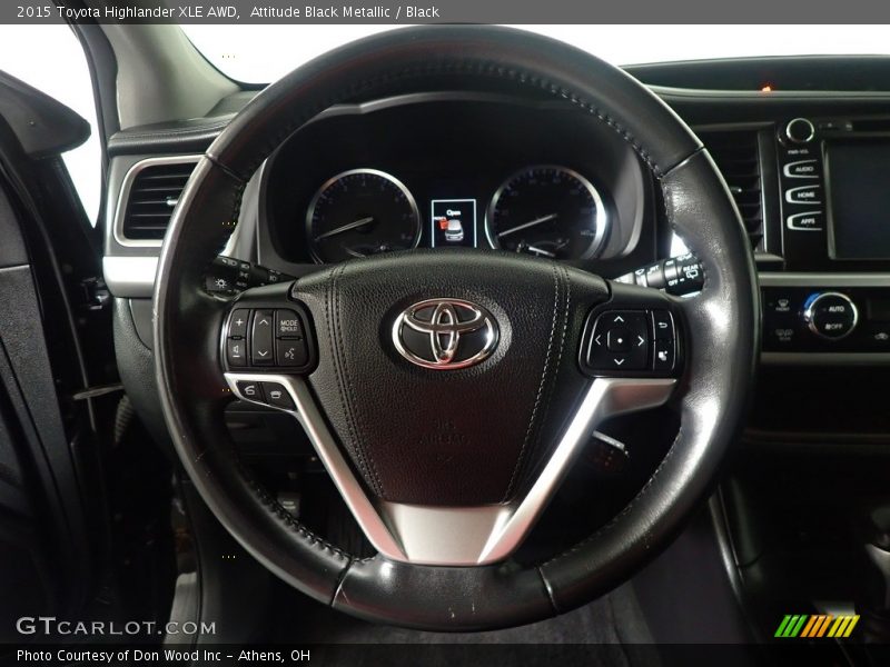 Attitude Black Metallic / Black 2015 Toyota Highlander XLE AWD