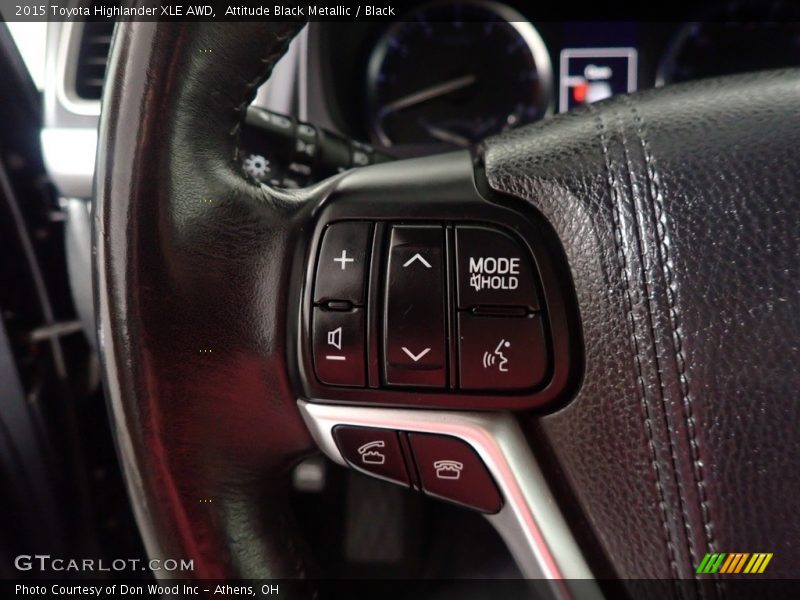 Attitude Black Metallic / Black 2015 Toyota Highlander XLE AWD