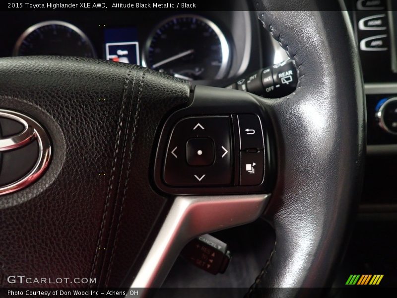 Attitude Black Metallic / Black 2015 Toyota Highlander XLE AWD