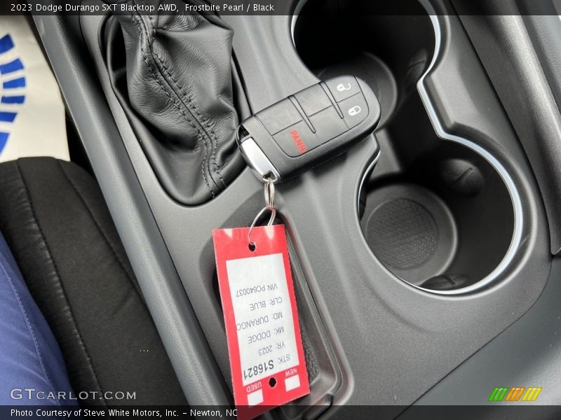 Frostbite Pearl / Black 2023 Dodge Durango SXT Blacktop AWD